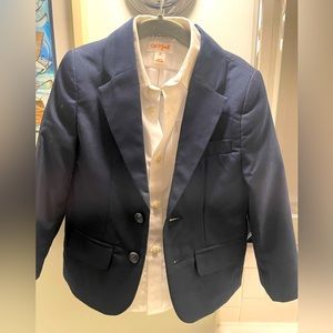 4T Cat & Jack Navy Suit, Shirt & Accessories